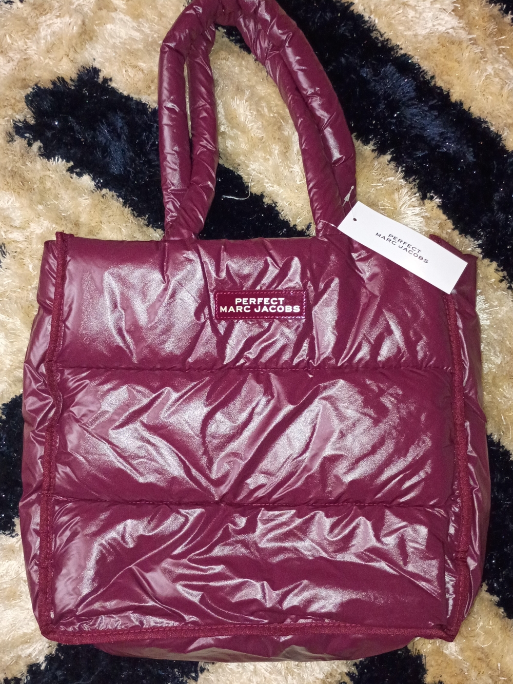 Marc Jacobs Perfect Puffer Tote in Burgundy